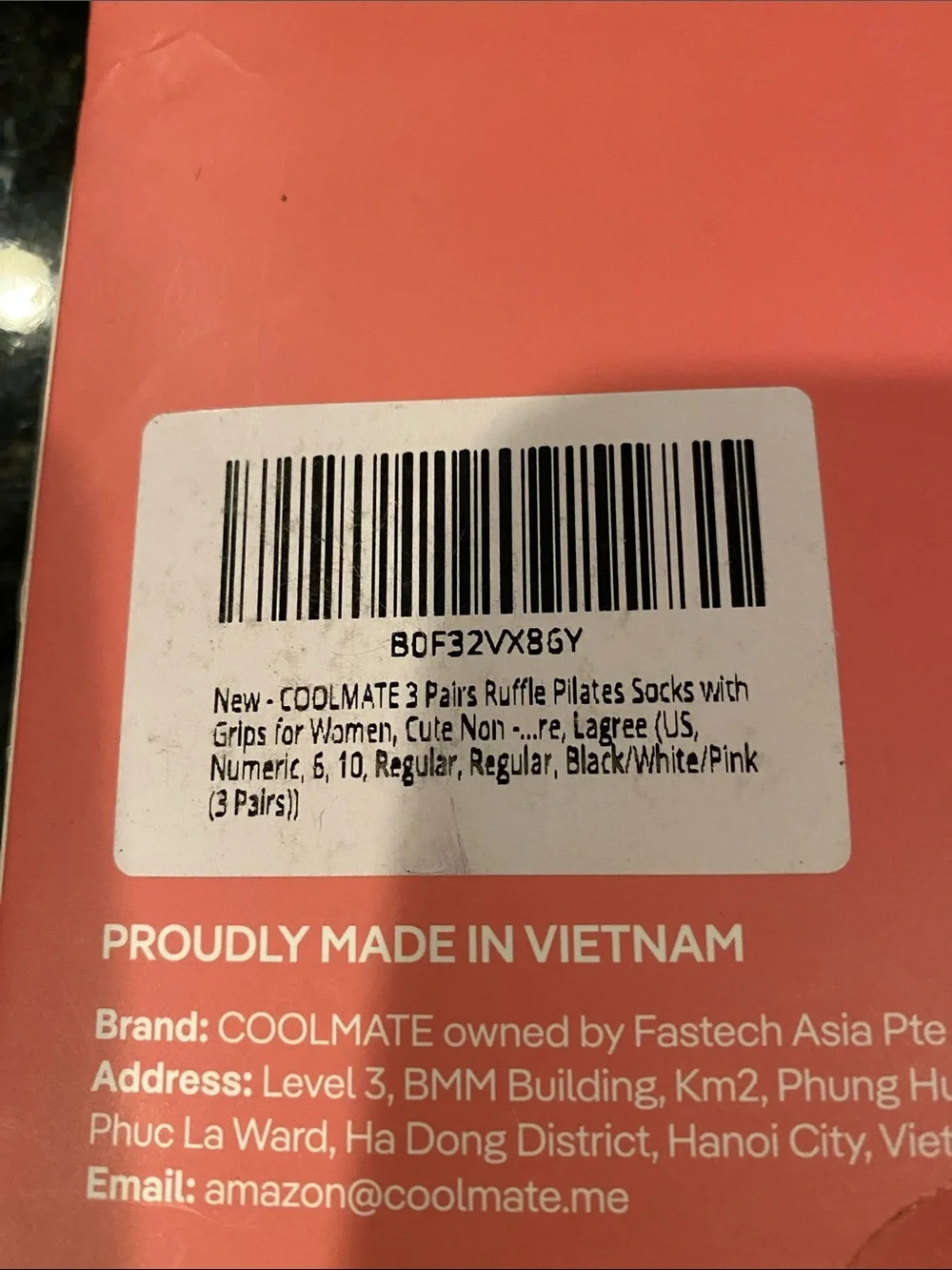 NIB Coolmate’s 3 Pairs Athletic Socks